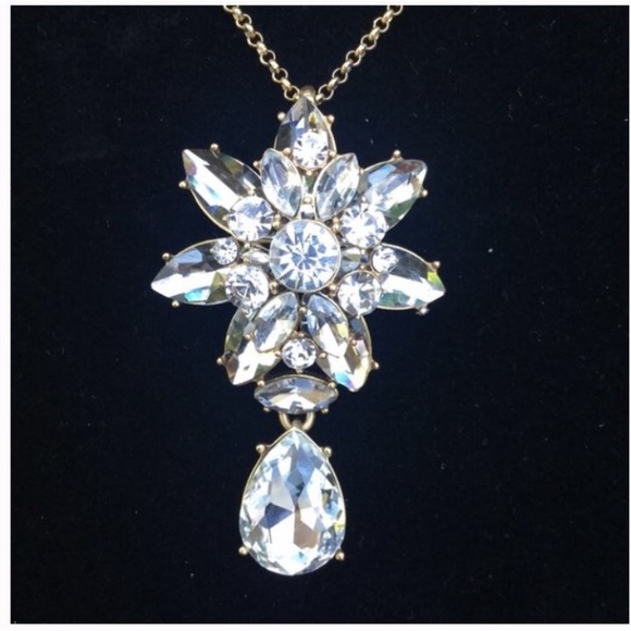 J. Crew Factory Jewelry - J Crew Statement Crystal Necklace  New w/o tags